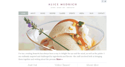 Desktop Screenshot of alicemedrich.com